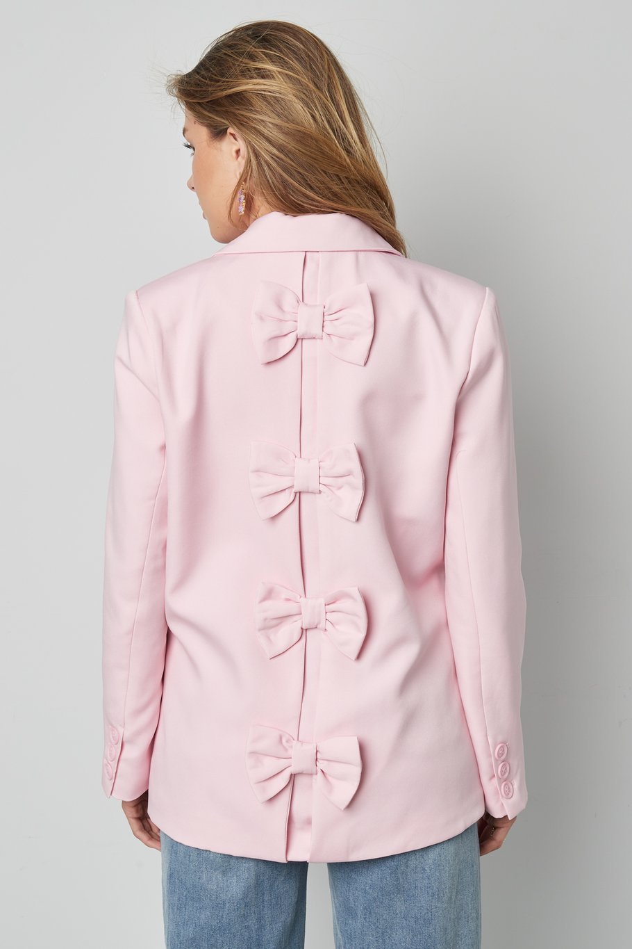 Blazer mit Schleife - Schwarz Bild7